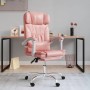 Pink synthetic leather massage reclining office chair by vidaXL, Office chairs - Ref: Foro24-349747, Price: 133,46 €, Discoun...