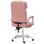 Pink synthetic leather massage reclining office chair by vidaXL, Office chairs - Ref: Foro24-349747, Price: 133,46 €, Discoun...