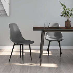 Dining chairs 2 units gray PP by vidaXL, dining chairs - Ref: Foro24-338046, Price: 91,71 €, Discount: %