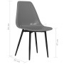 Dining chairs 2 units gray PP by vidaXL, dining chairs - Ref: Foro24-338046, Price: 93,46 €, Discount: %