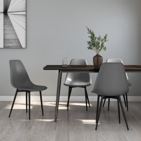 Dining chairs 4 units gray PP by vidaXL, dining chairs - Ref: Foro24-338047, Price: 140,24 €, Discount: %