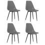 Dining chairs 4 units gray PP by vidaXL, dining chairs - Ref: Foro24-338047, Price: 141,88 €, Discount: %