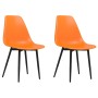 Dining chairs 2 units PP orange by vidaXL, dining chairs - Ref: Foro24-338060, Price: 95,31 €, Discount: %