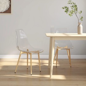 Dining chairs 2 units transparent PET by vidaXL, dining chairs - Ref: Foro24-338062, Price: 126,12 €, Discount: %