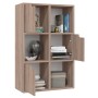 Estantería de aglomerado sonoma gris 60x27,5x88 cm de vidaXL, Librerías y estanterías - Ref: Foro24-338163, Precio: 78,24 €, ...