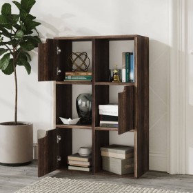 Smoked oak engineered wood shelf 60x27.5x88 cm by vidaXL, Bookcases and shelves - Ref: Foro24-338164, Price: 60,83 €, Discoun...