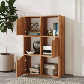 Brown oak chipboard shelf 60x27.5x88 cm by vidaXL, Bookcases and shelves - Ref: Foro24-338165, Price: 77,11 €, Discount: %