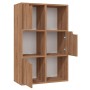 Brown oak chipboard shelf 60x27.5x88 cm by vidaXL, Bookcases and shelves - Ref: Foro24-338165, Price: 77,99 €, Discount: %