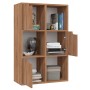 Estantería de aglomerado roble marrón 60x27,5x88 cm de vidaXL, Librerías y estanterías - Ref: Foro24-338165, Precio: 77,99 €,...