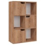 Estantería de aglomerado roble marrón 60x27,5x88 cm de vidaXL, Librerías y estanterías - Ref: Foro24-338165, Precio: 77,99 €,...