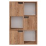 Estantería de aglomerado roble marrón 60x27,5x88 cm de vidaXL, Librerías y estanterías - Ref: Foro24-338165, Precio: 77,99 €,...