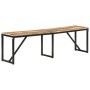 Solid mango wood bench 160x35x46 cm by vidaXL, Benches for halls and storage - Ref: Foro24-351683, Price: 131,55 €, Discount: %