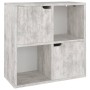 Estantería de aglomerado hormigón 60x27,5x59,5 cm de vidaXL, Librerías y estanterías - Ref: Foro24-338168, Precio: 52,99 €, D...