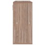 Regal aus technischem Holz in Sonoma-Eiche, grau, 60 x 27,5 x 88 cm von vidaXL, Bücherregale und Regale - Ref: Foro24-338170,...