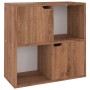 Estantería de madera de ingeniería marrón roble 60x27,5x59,5cm de vidaXL, Librerías y estanterías - Ref: Foro24-338172, Preci...