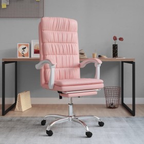 Pink synthetic leather reclining office chair by vidaXL, Office chairs - Ref: Foro24-349657, Price: 131,99 €, Discount: %