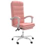 Pink synthetic leather reclining office chair by vidaXL, Office chairs - Ref: Foro24-349657, Price: 131,99 €, Discount: %