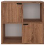 Estantería de madera de ingeniería marrón roble 60x27,5x59,5cm de vidaXL, Librerías y estanterías - Ref: Foro24-338172, Preci...