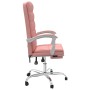 Silla de oficina reclinable cuero sintético rosa de vidaXL, Sillas de oficina - Ref: Foro24-349657, Precio: 134,84 €, Descuen...