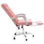 Silla de oficina reclinable cuero sintético rosa de vidaXL, Sillas de oficina - Ref: Foro24-349657, Precio: 131,99 €, Descuen...