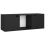 Mueble para TV aglomerado negro 88,5x27x5x30,5 cm de vidaXL, Muebles TV - Ref: Foro24-338174, Precio: 47,92 €, Descuento: %