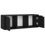 Mueble para TV aglomerado negro 88,5x27x5x30,5 cm de vidaXL, Muebles TV - Ref: Foro24-338174, Precio: 47,92 €, Descuento: %