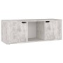 Concrete engineered wood TV cabinet 88.5x27.5x30.5 cm by vidaXL, TV Furniture - Ref: Foro24-338175, Price: 48,98 €, Discount: %