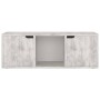 Concrete engineered wood TV cabinet 88.5x27.5x30.5 cm by vidaXL, TV Furniture - Ref: Foro24-338175, Price: 48,98 €, Discount: %