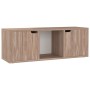 Mueble TV madera de ingeniería roble sonoma 88,5x27,5x30,5 cm de vidaXL, Muebles TV - Ref: Foro24-338177, Precio: 38,79 €, De...