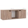 Mueble TV madera de ingeniería roble sonoma 88,5x27,5x30,5 cm de vidaXL, Muebles TV - Ref: Foro24-338177, Precio: 38,79 €, De...