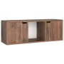 Mueble TV madera de ingeniería roble ahumado 88,5x27,5x30,5 cm de vidaXL, Muebles TV - Ref: Foro24-338178, Precio: 39,45 €, D...