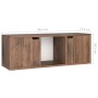 Mueble TV madera de ingeniería roble ahumado 88,5x27,5x30,5 cm de vidaXL, Muebles TV - Ref: Foro24-338178, Precio: 39,45 €, D...