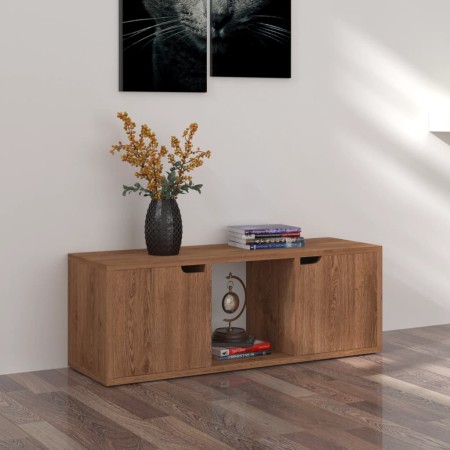 Oak brown engineered wood TV cabinet 88.5x27.5x30.5 cm by vidaXL, TV Furniture - Ref: Foro24-338179, Price: 37,34 €, Discount: %