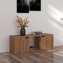 Mueble TV madera de ingeniería marrón roble 88,5x27,5x30,5 cm de vidaXL, Muebles TV - Ref: Foro24-338179, Precio: 37,32 €, De...