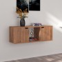 Oak brown engineered wood TV cabinet 88.5x27.5x30.5 cm by vidaXL, TV Furniture - Ref: Foro24-338179, Price: 37,34 €, Discount: %