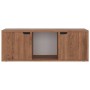 Oak brown engineered wood TV cabinet 88.5x27.5x30.5 cm by vidaXL, TV Furniture - Ref: Foro24-338179, Price: 37,34 €, Discount: %