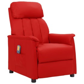 Roter Massagesessel aus Kunstleder von vidaXL, Elektrische Massagesessel - Ref: Foro24-338863, Preis: 134,99 €, Rabatt: %