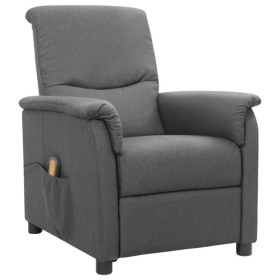 Sillón de masaje tela gris claro de vidaXL, Sillones de masaje eléctricos - Ref: Foro24-338906, Precio: 178,99 €, Descuento: %