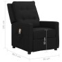 Sillón de masaje de tela negro de vidaXL, Sillones de masaje eléctricos - Ref: Foro24-338968, Precio: 238,21 €, Descuento: %