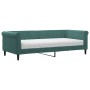 Sofa bed with dark green velvet mattress 90x200 cm by vidaXL, Beds and slatted bases - Ref: Foro24-3197749, Price: 349,54 €, ...