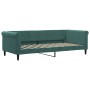 Sofa bed with dark green velvet mattress 90x200 cm by vidaXL, Beds and slatted bases - Ref: Foro24-3197749, Price: 349,54 €, ...