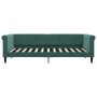 Sofa bed with dark green velvet mattress 90x200 cm by vidaXL, Beds and slatted bases - Ref: Foro24-3197749, Price: 349,54 €, ...