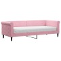 Sofa bed with pink velvet mattress 80x200 cm by vidaXL, Beds and slatted bases - Ref: Foro24-3197743, Price: 327,50 €, Discou...