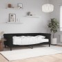 Sofá cama con colchón terciopelo negro 90x190 cm de vidaXL, Camas y somieres - Ref: Foro24-3197762, Precio: 358,05 €, Descuen...