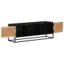 TV cabinet solid mango wood and iron 110x30x40 cm by vidaXL, TV Furniture - Ref: Foro24-353889, Price: 227,82 €, Discount: %