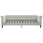 Sofa bed with light gray velvet mattress 80x200 cm by vidaXL, Beds and slatted bases - Ref: Foro24-3197740, Price: 329,87 €, ...