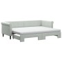 Trundle sofa bed with light gray velvet mattress 80x200 cm by vidaXL, Beds and slatted bases - Ref: Foro24-3197788, Price: 42...