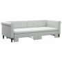 Trundle sofa bed with light gray velvet mattress 80x200 cm by vidaXL, Beds and slatted bases - Ref: Foro24-3197788, Price: 42...