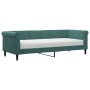 Sofa bed with dark green velvet mattress 80x200 cm by vidaXL, Beds and slatted bases - Ref: Foro24-3197742, Price: 327,50 €, ...