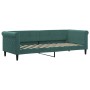 Sofa bed with dark green velvet mattress 80x200 cm by vidaXL, Beds and slatted bases - Ref: Foro24-3197742, Price: 327,50 €, ...